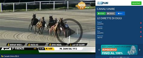 betflag tv diretta corse dei cavalli